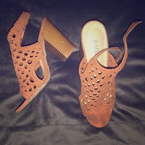Cognac dress sandals